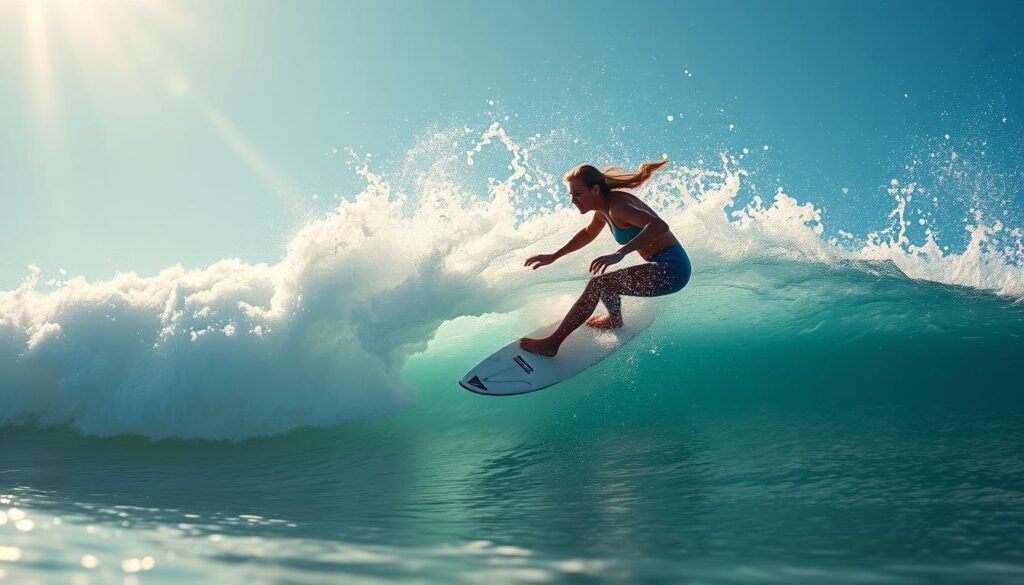 Kelly Murkey Surfing